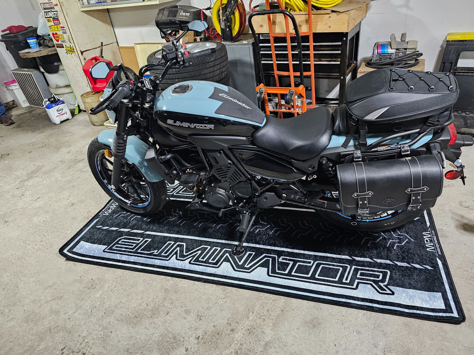 Kawasaki Ninja ZX-4RR 40th Anniversary Garage Mat | MM7394