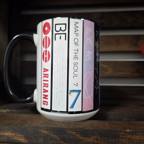 BTS Albums Collection Accent Mug