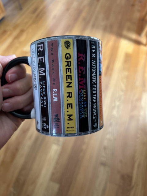 R.E.M Albums Cassette Collection Retro Accent Mug