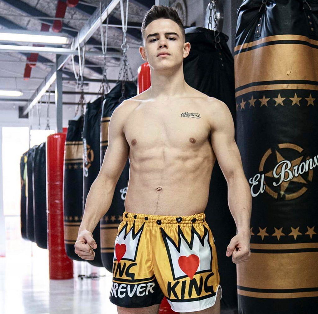 YAKSHA  Rumble in the Jungle Fight Shorts in Black, Green and Gold