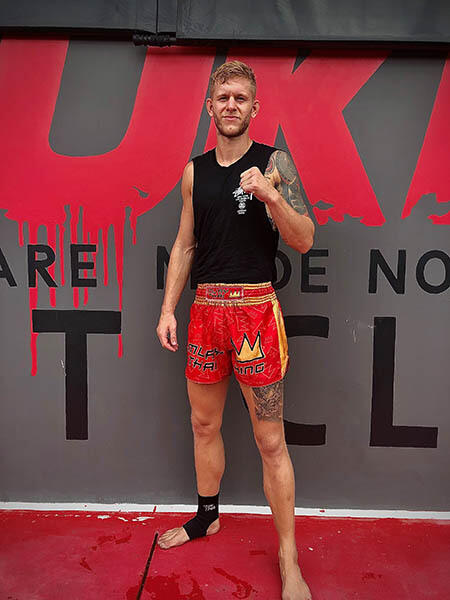 YAKSHA  Rumble in the Jungle Fight Shorts in Black, Green and Gold