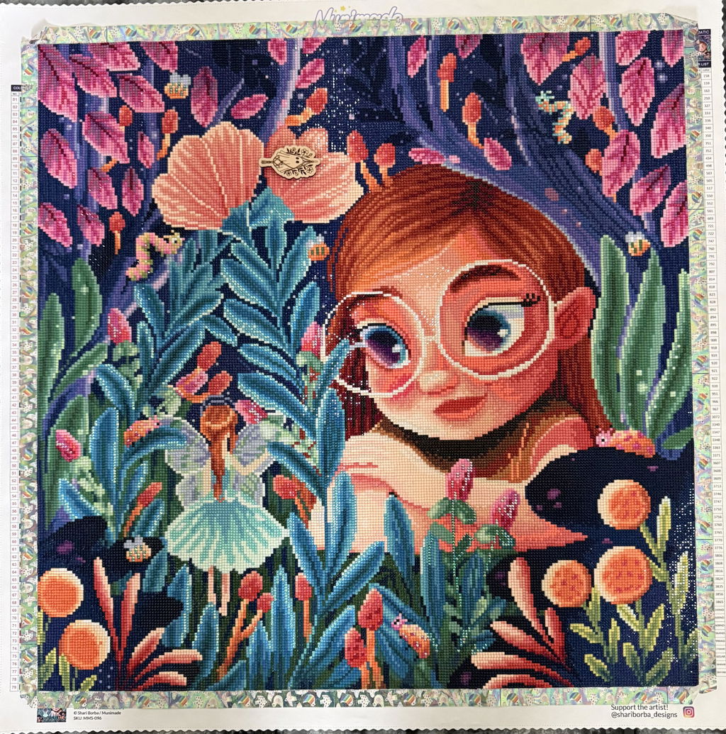 'Secret Garden' by Shari Borba, Diamond Painting Canvas Kit (096)