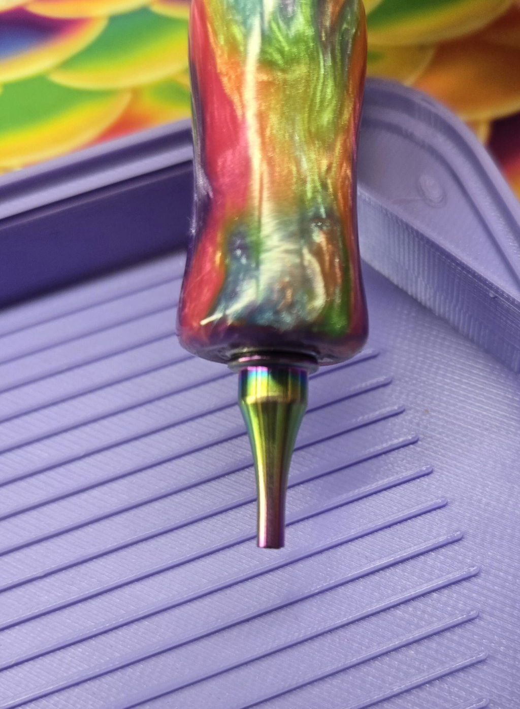 RAINBOW Thin Screw In Metal Multi-Placer Tips (Individual) For Diamond Painting Pens