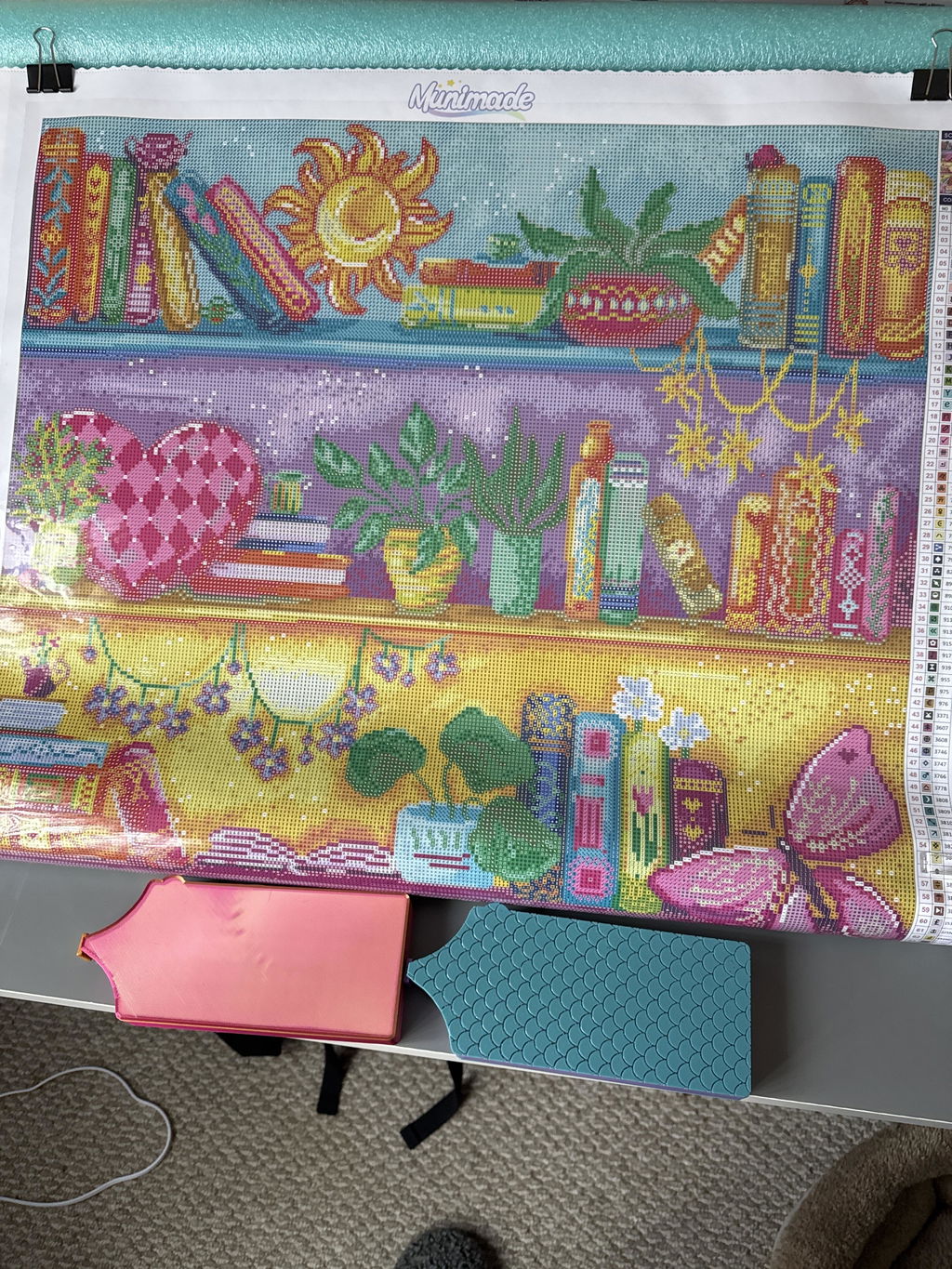 'Book Lover's Treasures' by Karii Creates, Diamond Painting Canvas Kit (119)