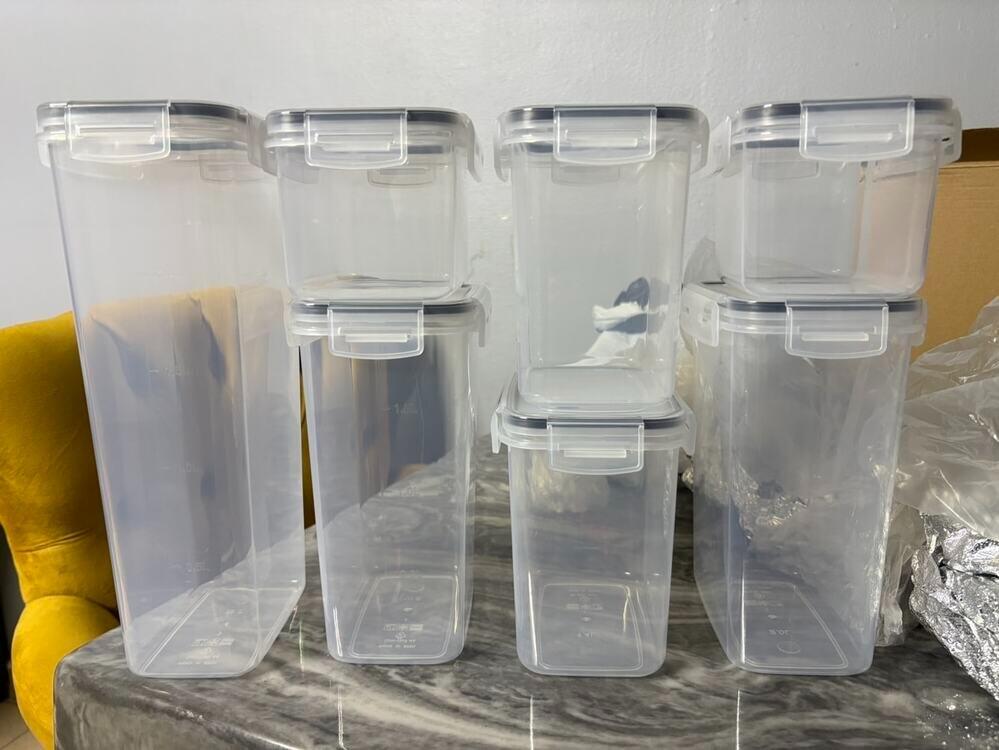 Set 24 contenedores plásticos con tapa - muymo hogar