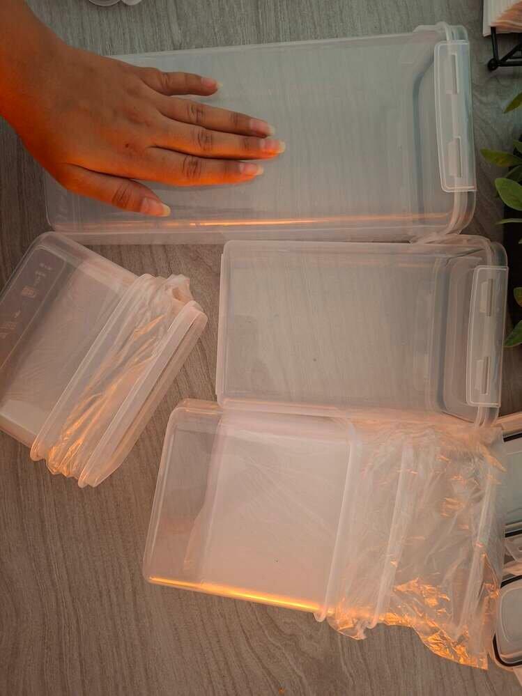Set 24 contenedores plásticos con tapa - muymo hogar