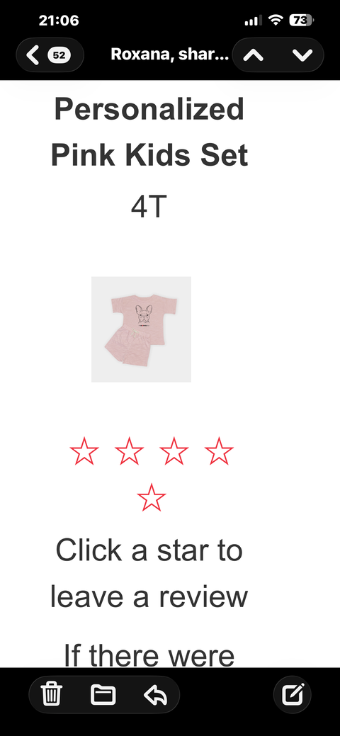 Personalized Pink Kids Set