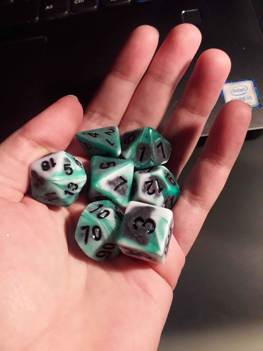 Archaic Dark Green Dice Set