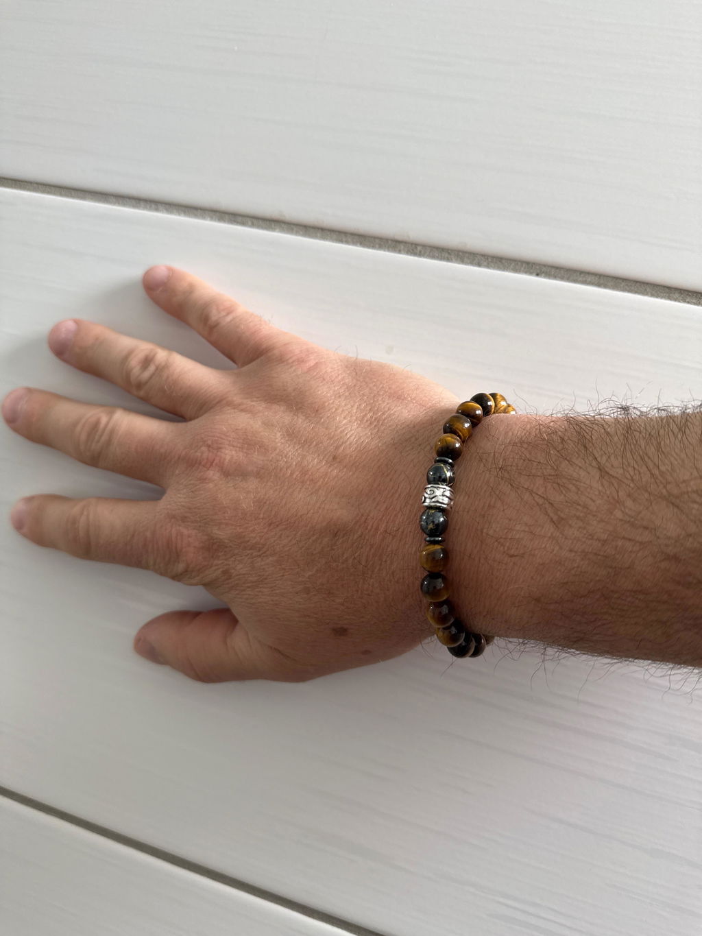 Nahle® 8mm Naturstein-Armband Tigerauge