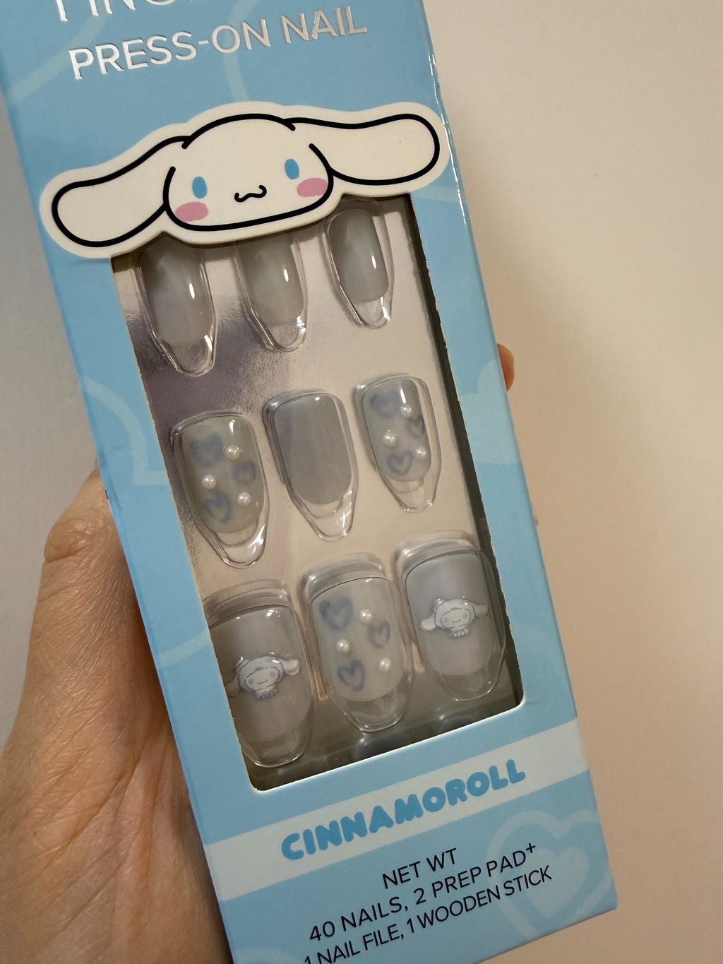 Finger Suit 玉桂狗穿戴甲｜Cloudy Heart（Regular Round) | 穿戴甲| Press On Nail