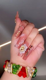 Virgen de Guadalupe Acrylic Press on nails