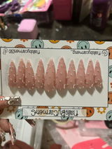 Glitz and glam Rhinestone Acrylic Press on nails
