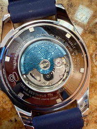 NH Movement Rotor: Great Wave Blue Finish