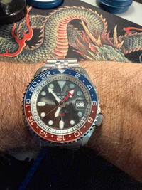 SSK Knurled Bezel: Steel Finish