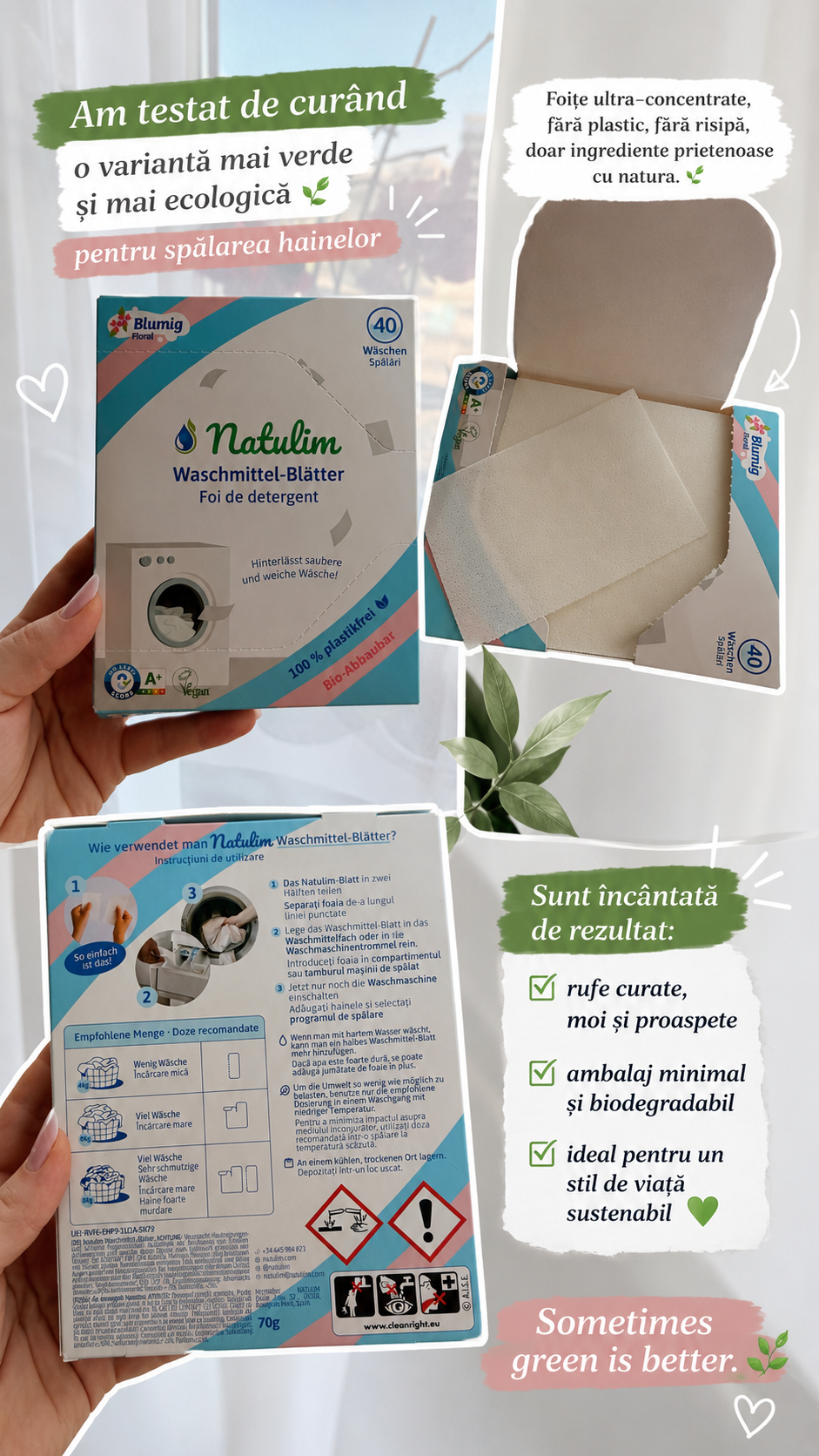 Detergent Ecologic - Foi 40 de spălări