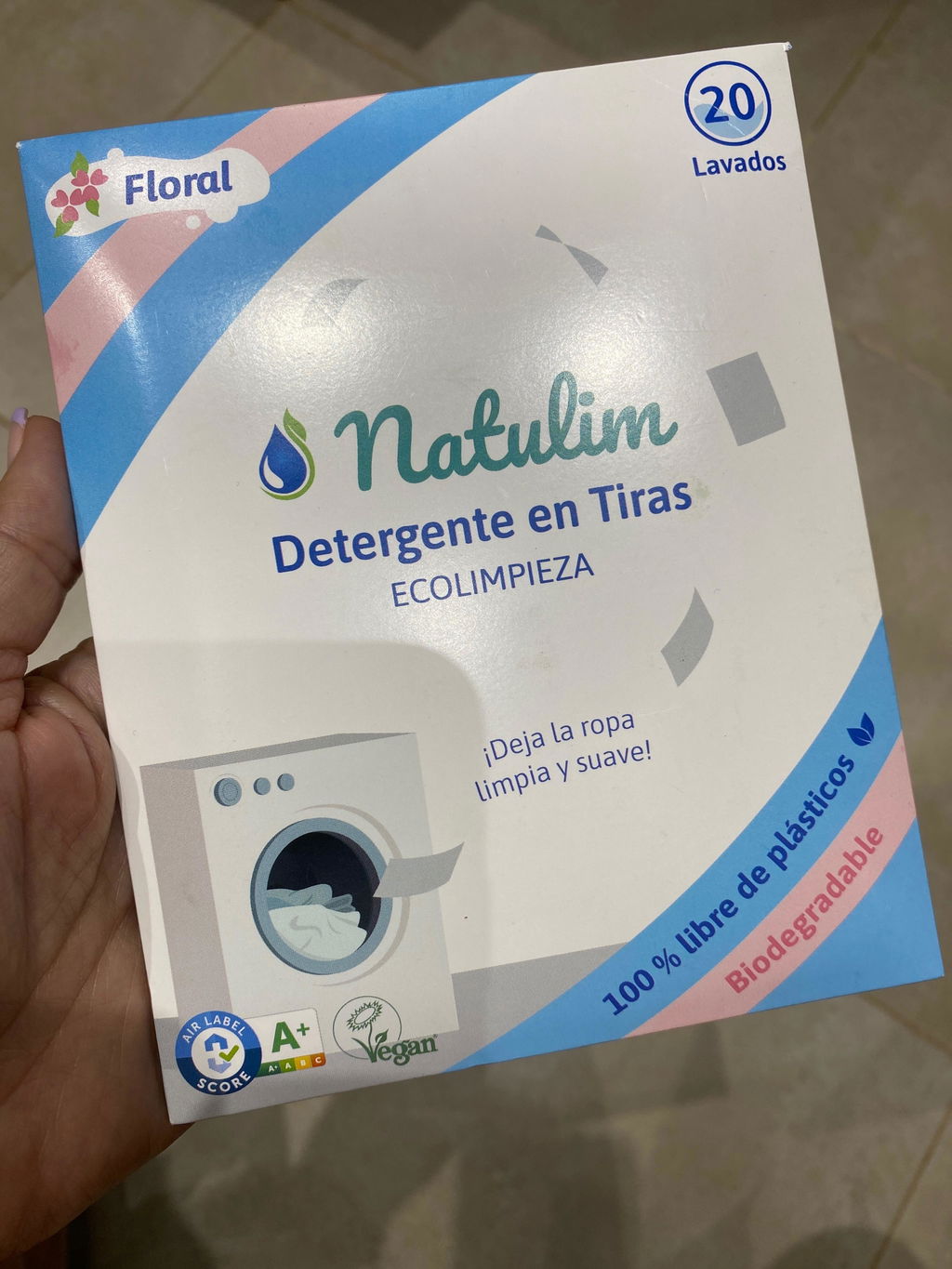 Eco-Tiras de Detergente 40 lavados Natulim