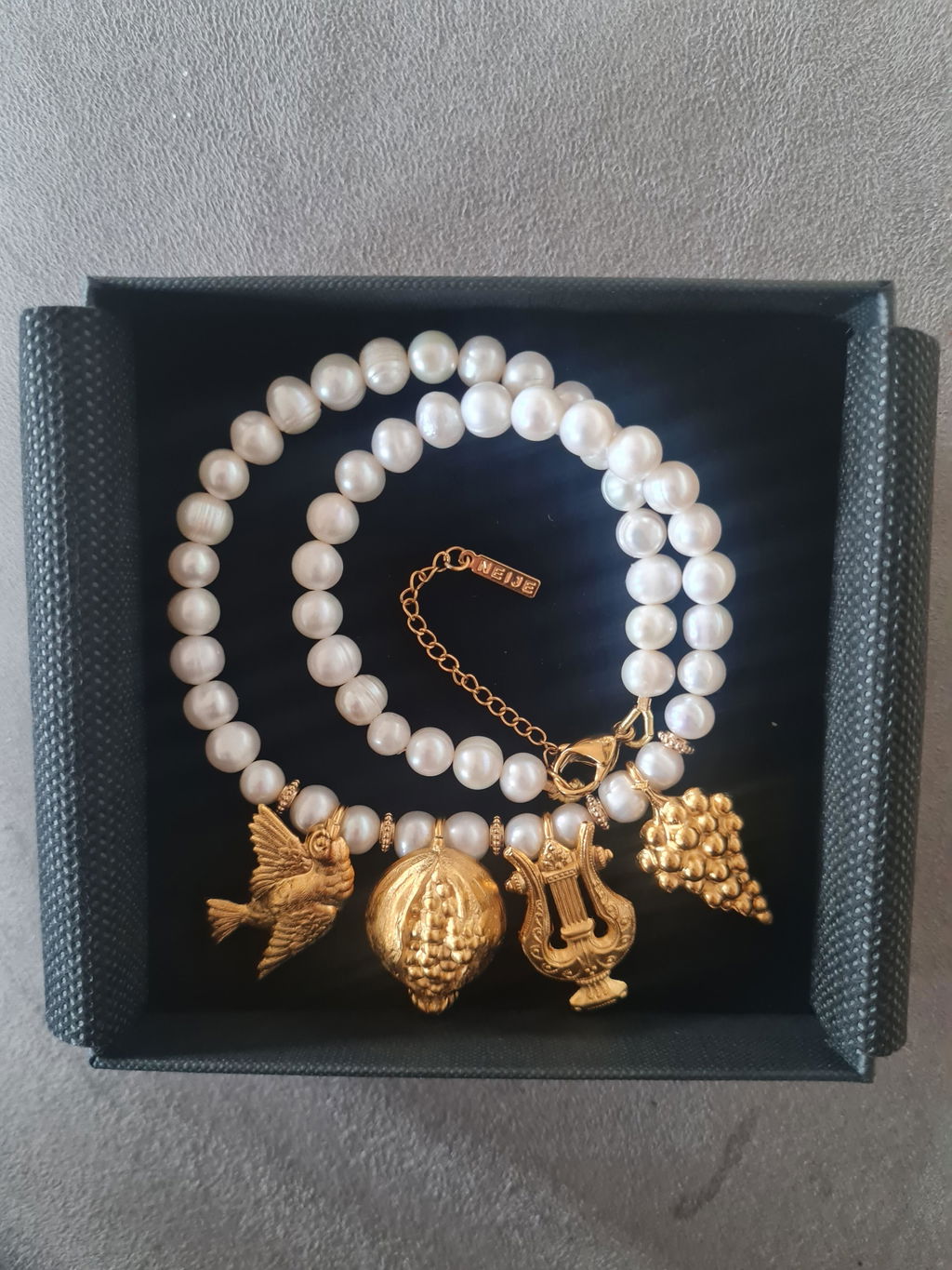 Collier Jardin Secret Perles de Culture et Plaqué Or