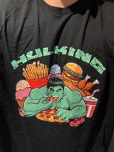 Hulking Bulking Funny Gym Meme Cartoon Unisex tee