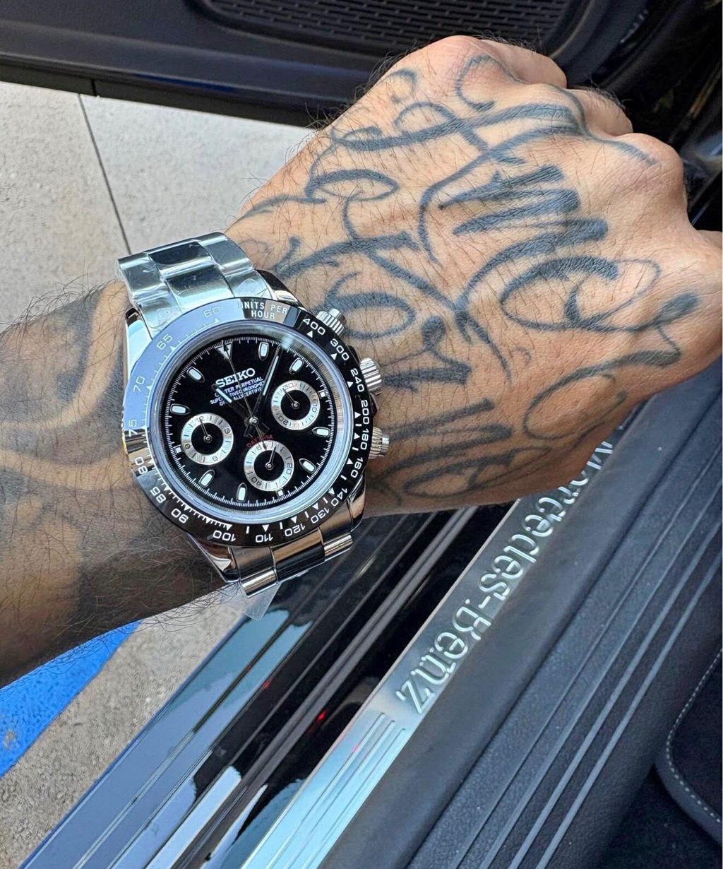 Seiko Daytona Godzilla Homage Chronograph – VK63, Steel Black Dial