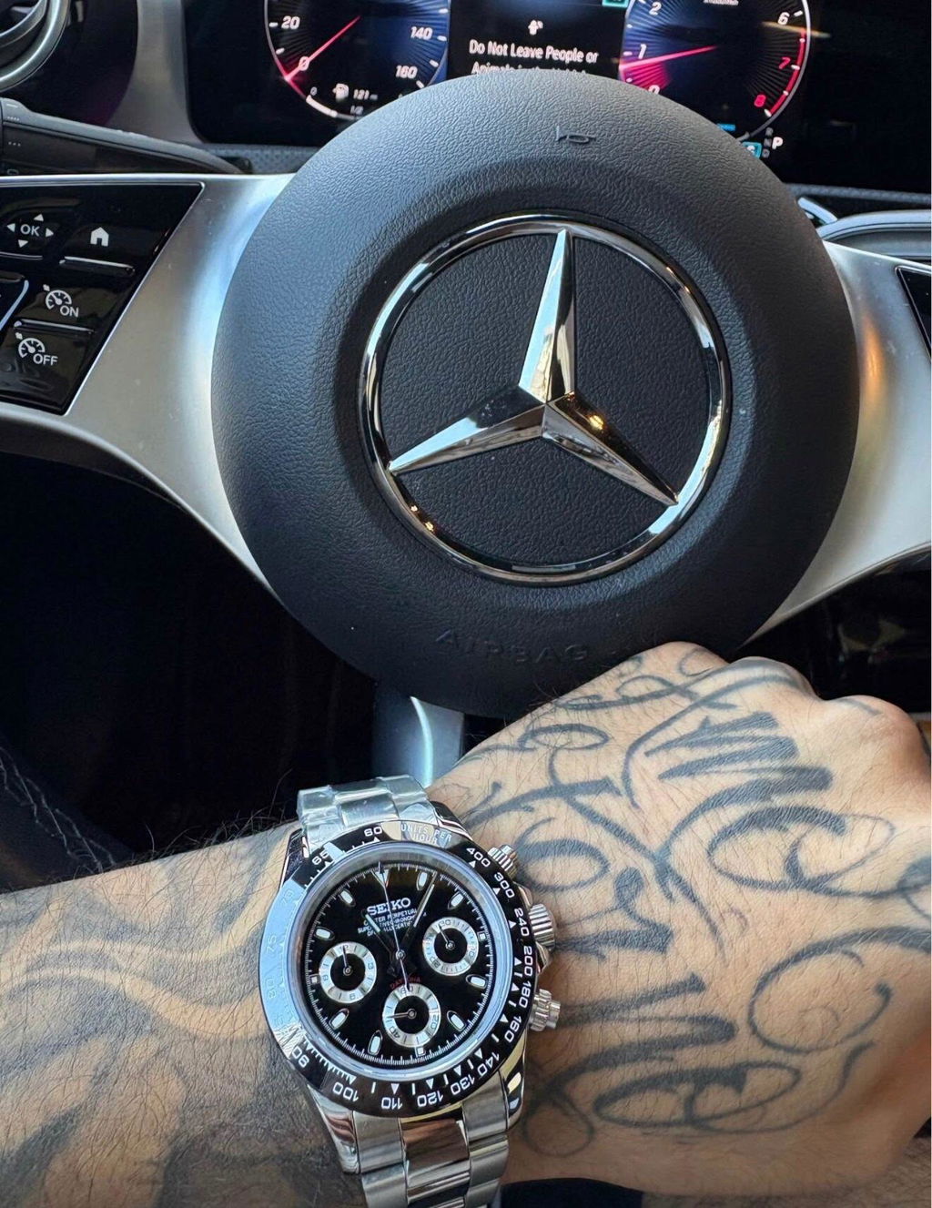 Seiko Daytona Godzilla Homage Chronograph – VK63, Steel Black Dial