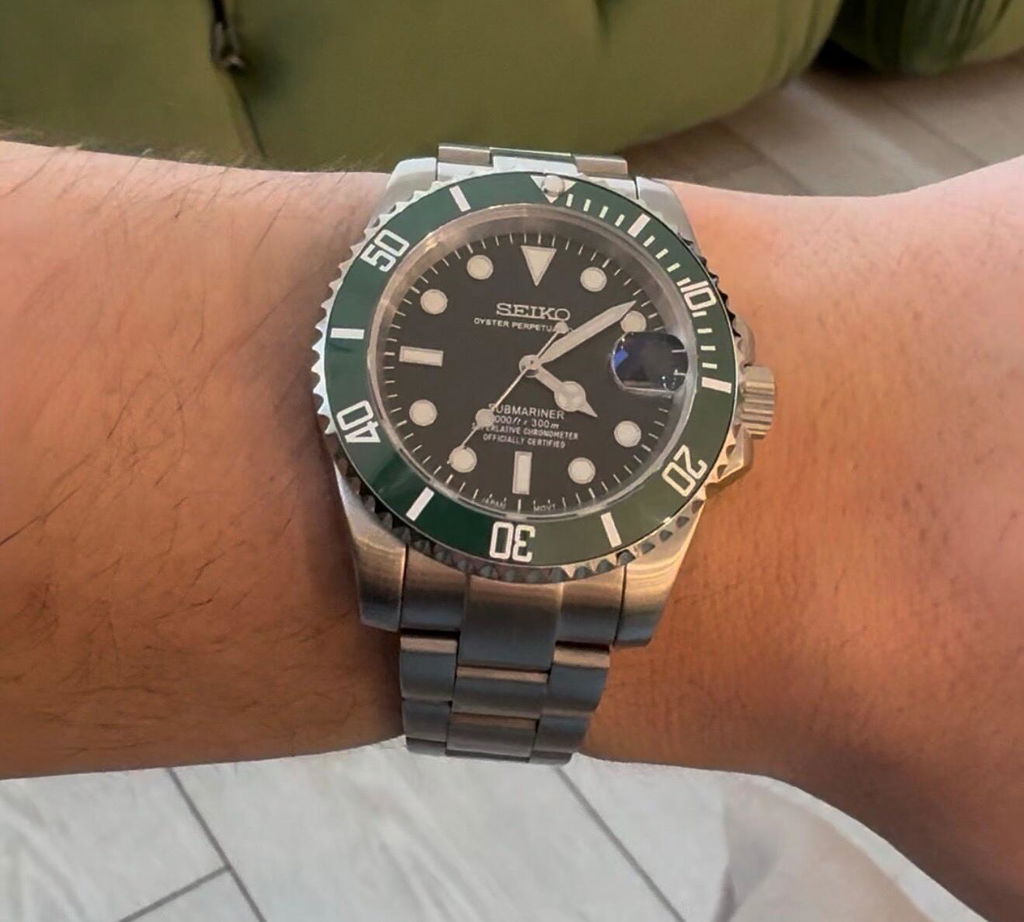 Seiko Submariner Starbucks Homage Watch – NH35, 300m WR, 40mm
