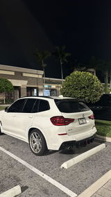 NINTE For 2018-2021 BMW X3 G01 M40i Rear Bumper Diffuser Lip Spoiler Gloss Black