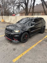 NINTE Front Lip Spoiler For 2014-2021 Jeep Grand Cherokee SRT/2018-2021 Trackhawk Front Bumper Lip Spoiler Splitter Guard  Bodykit  Glossy Black ABS 3Pcs
