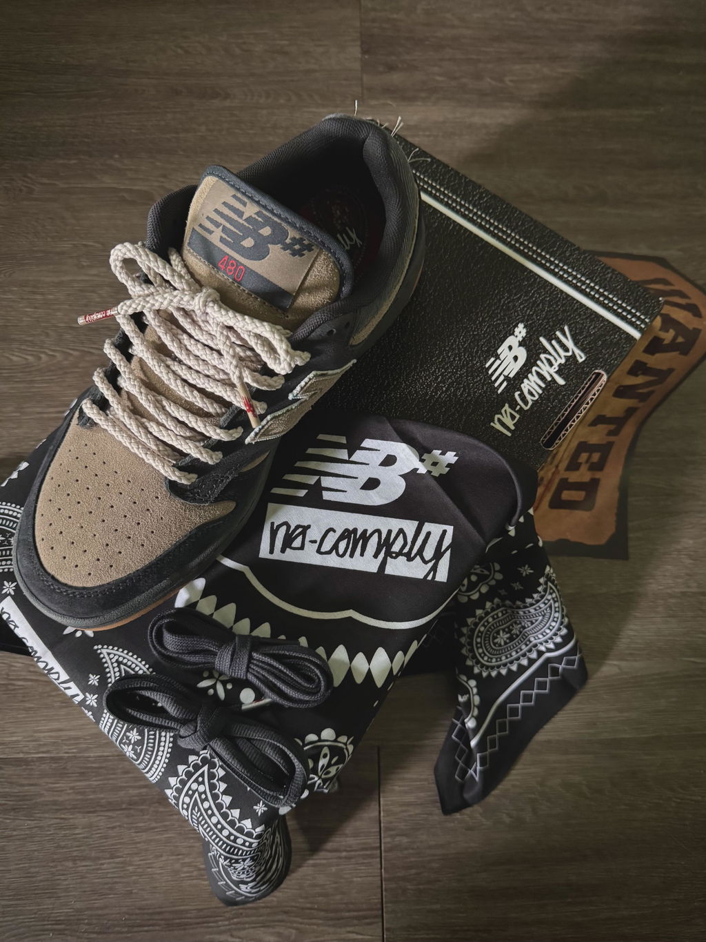 New Balance Numeric NM480 Shoe - Black/Arid Stone | No-Comply – No