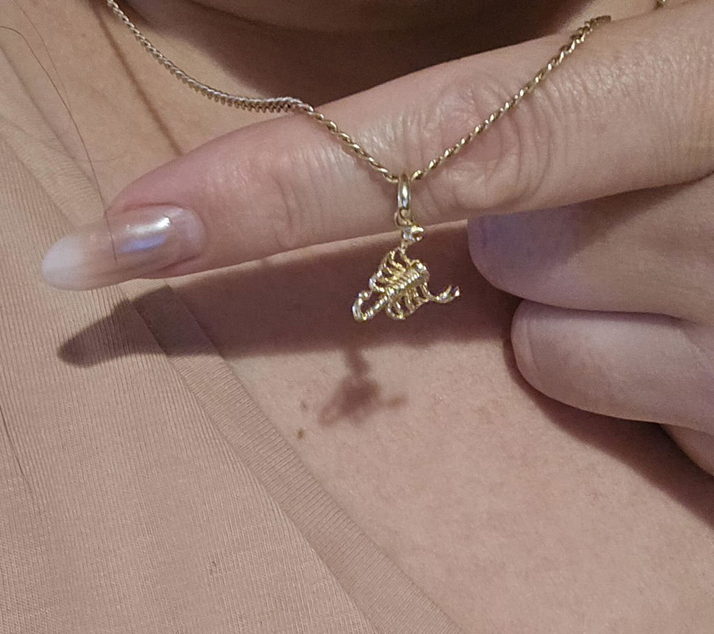Scorpion Necklace in Gold
