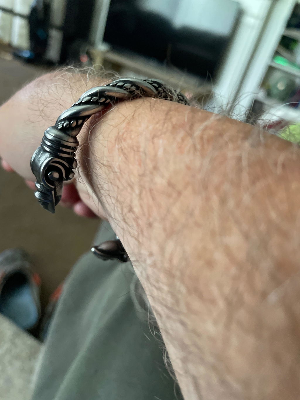 Viking Raven Head Torque Bracelet – Twisted Stainless Steel Norse