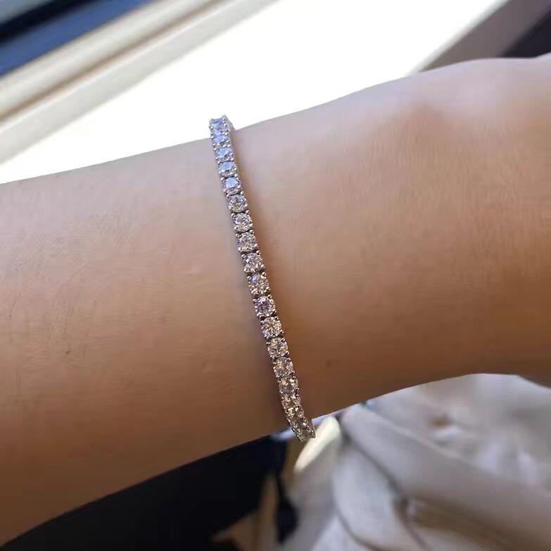 Lab Diamond Tennis Bracelet In 925 Silver(2.2 Ct. Tw.)
