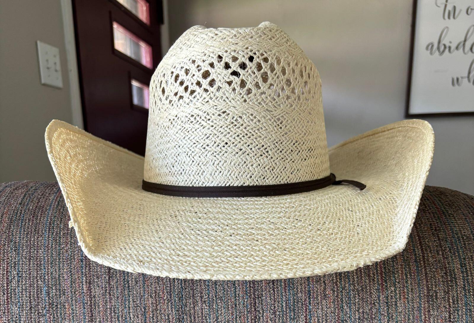 Rodeo King Jute Open Crown 4-1/4in. Brim Straw Cowboy Hat — NRS
