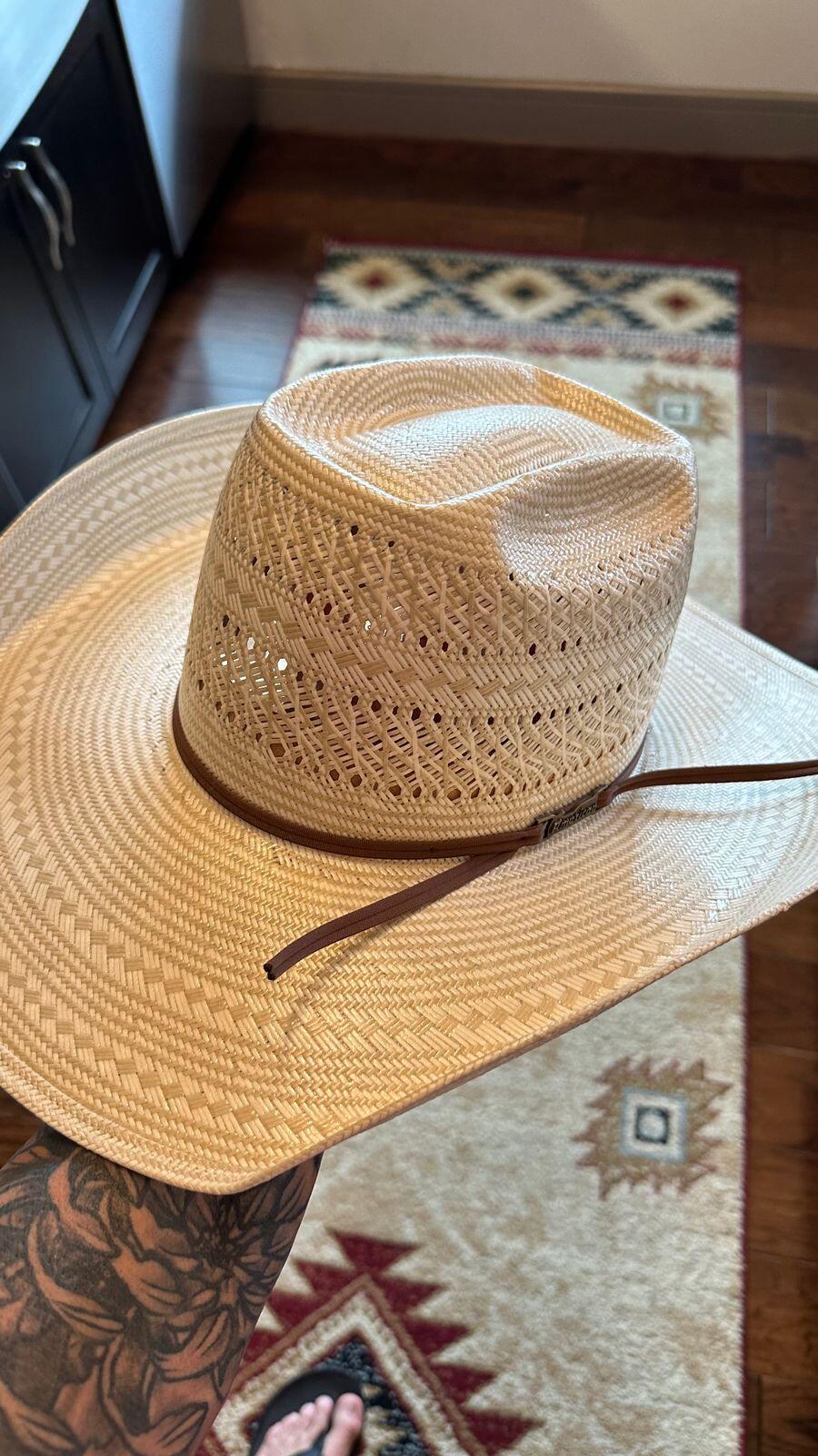 American Hats AHC TC8910 2 Cord Chocolate Band 4 1/4in. Brim Open