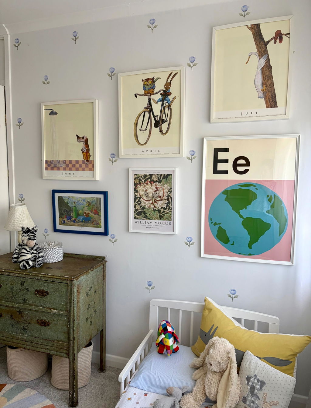 Bluebell Bloom Nursery Wall Stickers