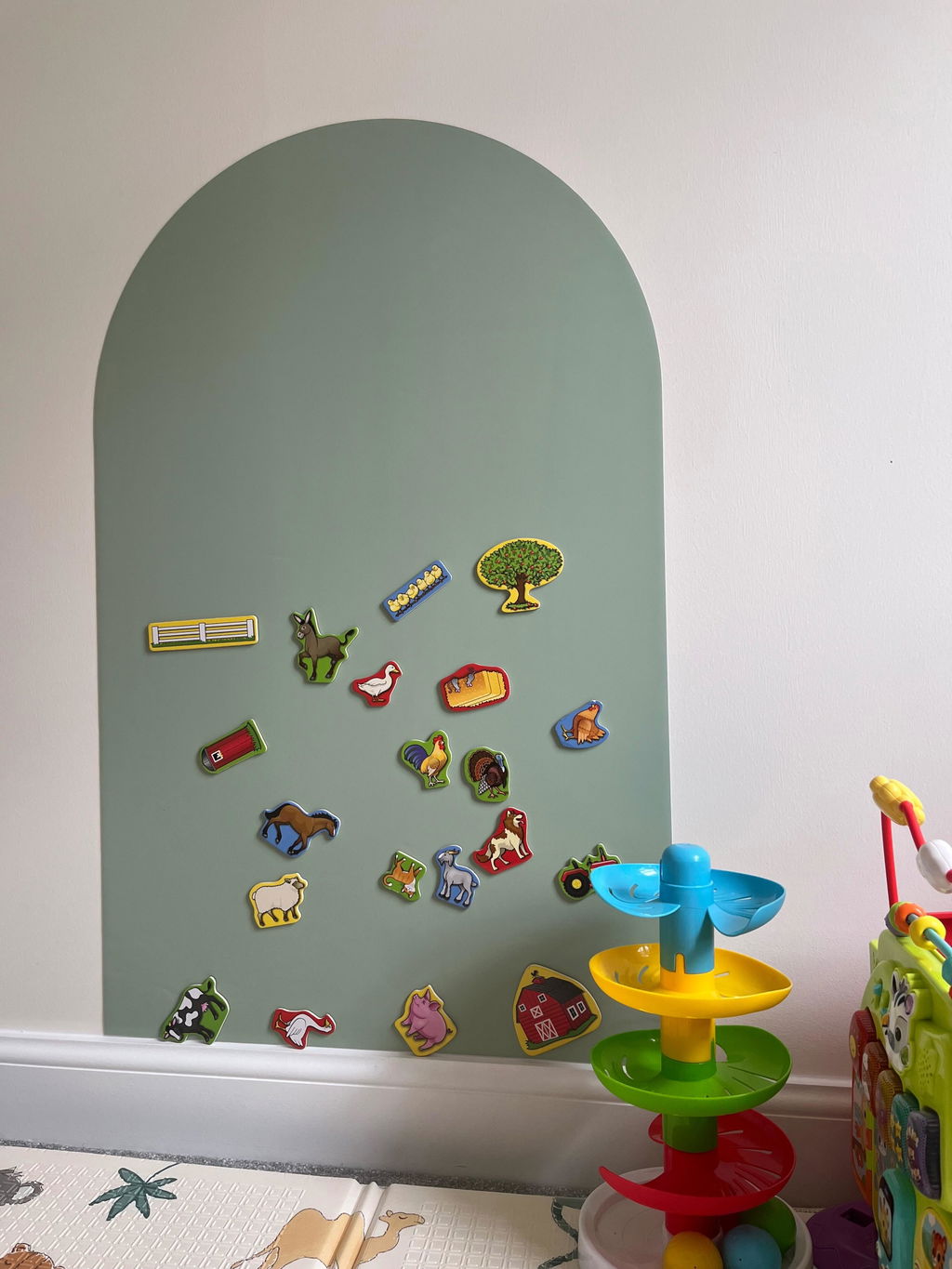 Removable Magnetic Arch Chalk Board Wall Sticker