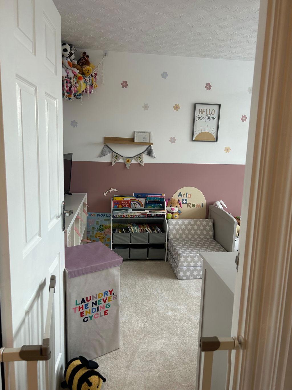 Colourful Daisy Flowers Nursery Wall Stickers