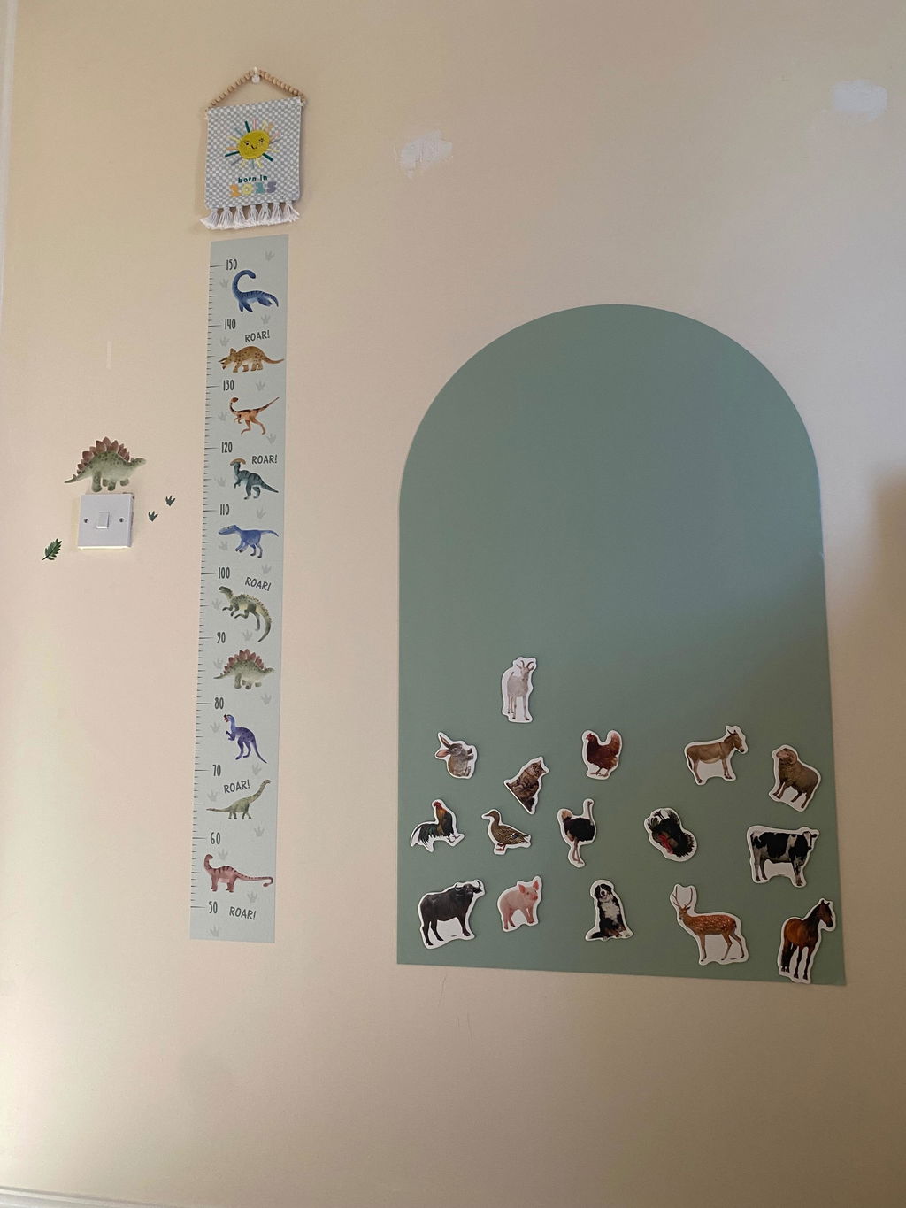 Removable Magnetic Arch Chalk Board Wall Sticker