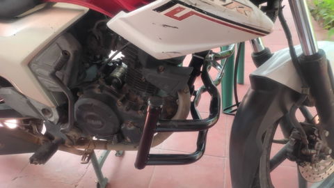 Crash Guard (Blk) FZ/Fazer/SZR/FZS BS6 (NAH0470)