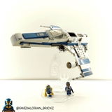 Display stand angled for Lego 75364 New Republic E-Wing Fighter (A1132)