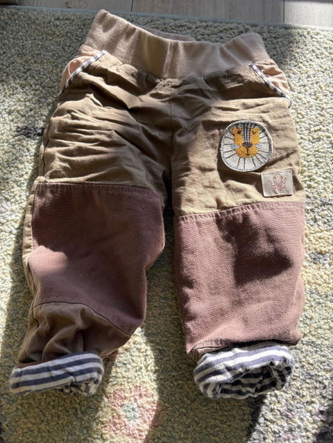 Mitwachsende Kinderhose ganzjährig | Bio-Popeline | Unifarben