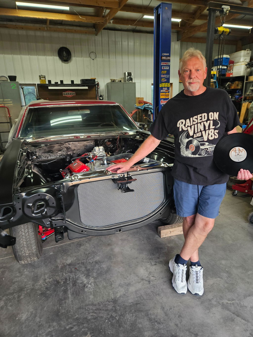 "Raised on Vinyl and V8s" Vintage T-Shirt