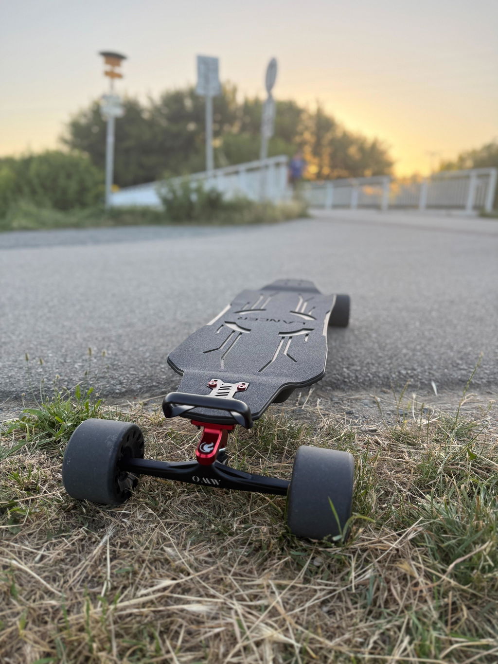 OMW Lancer Wide Carbon Flex Deck Electric Longboards