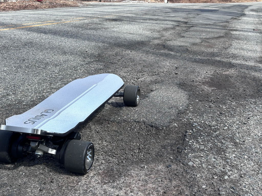 Spring Outdoor Sale - OMW Gladius Carbon Flexible Deck Portable Electric Skateboard