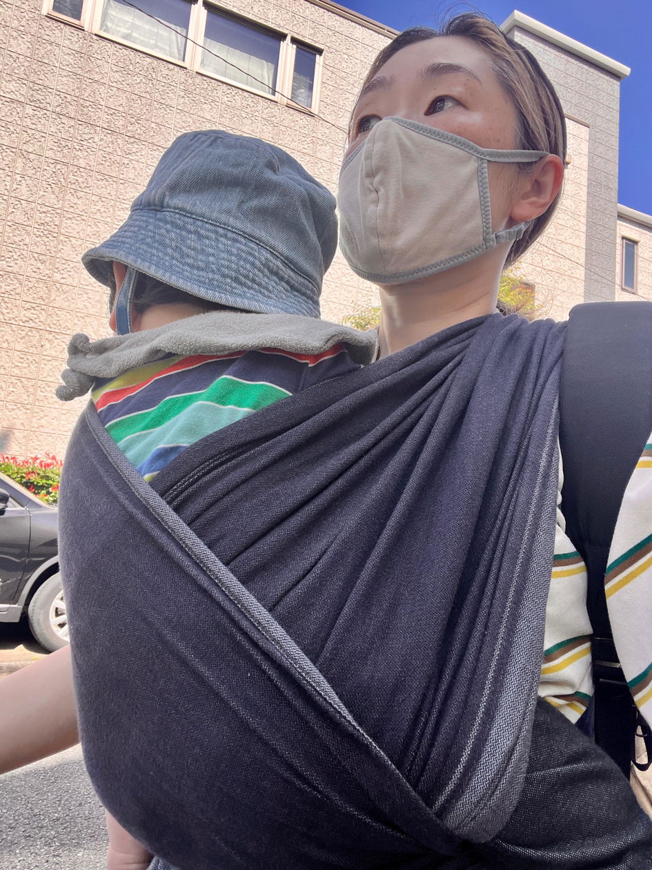 DIDYMOS スリング ダブルフェイスチャコール ベビーラップ 新生児から体重制限がなく抱っこやおんぶに使える