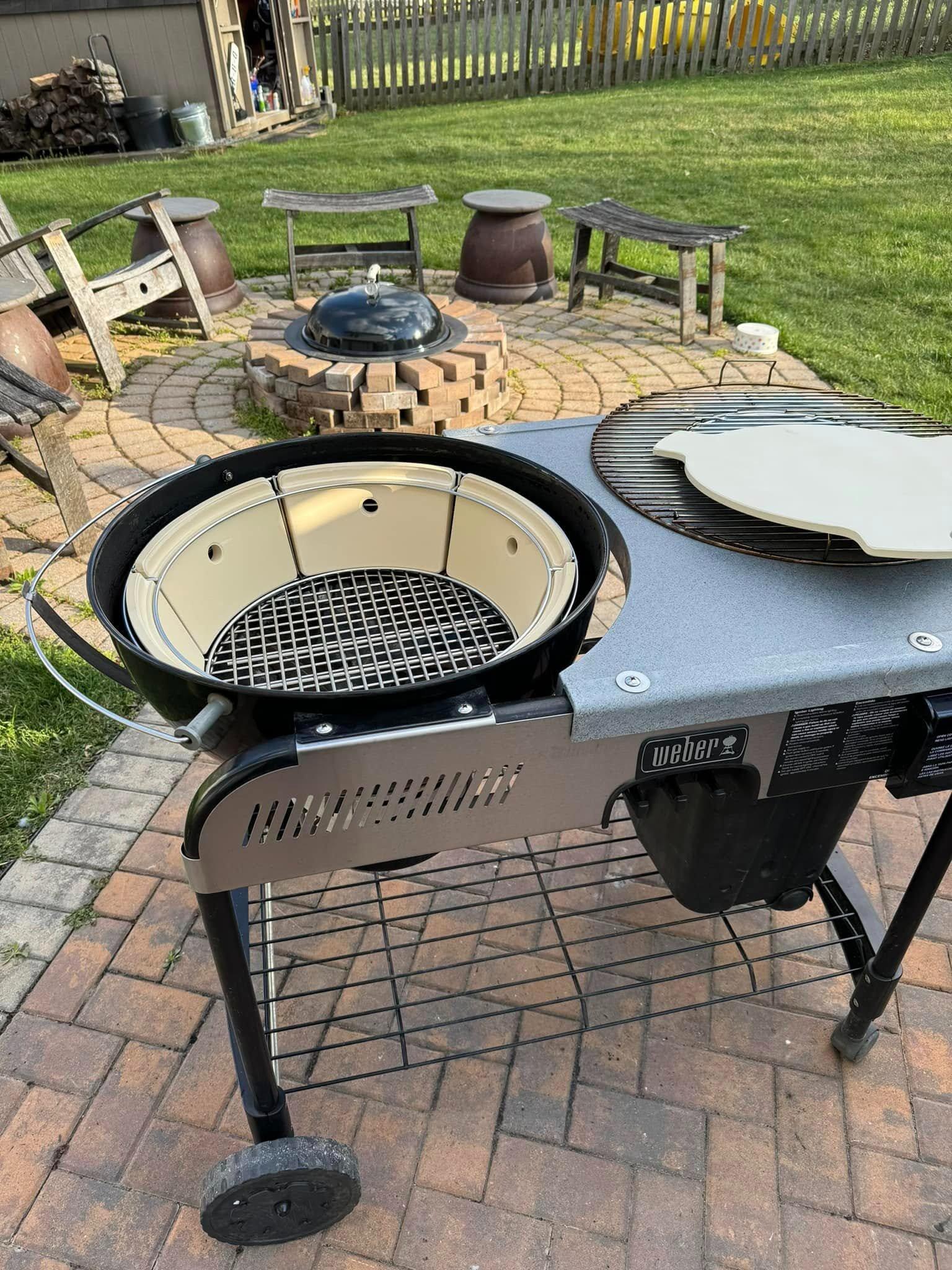 Charcoal Firebox Set,Onlyfire Charcoal Ash Basket
