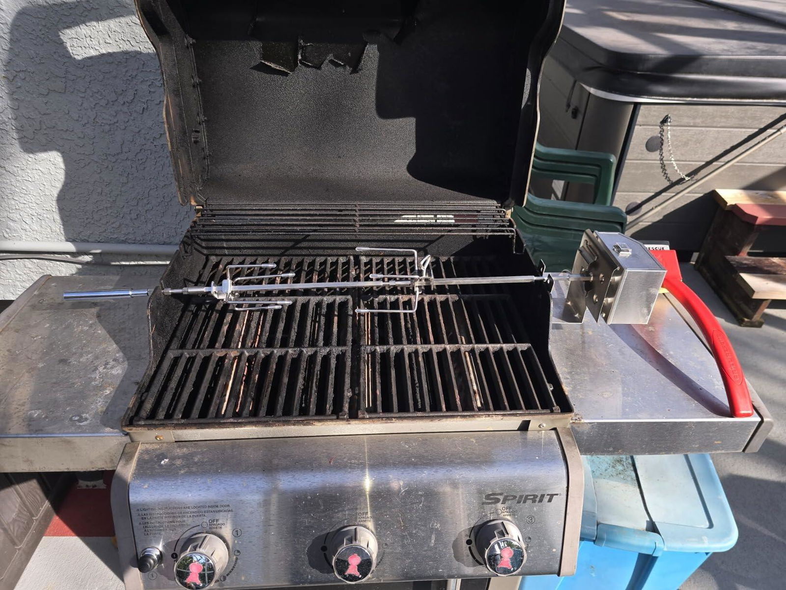 Onlyfire 6014 Rotisserie Kit for Weber Spirit 200/300 Series Grill