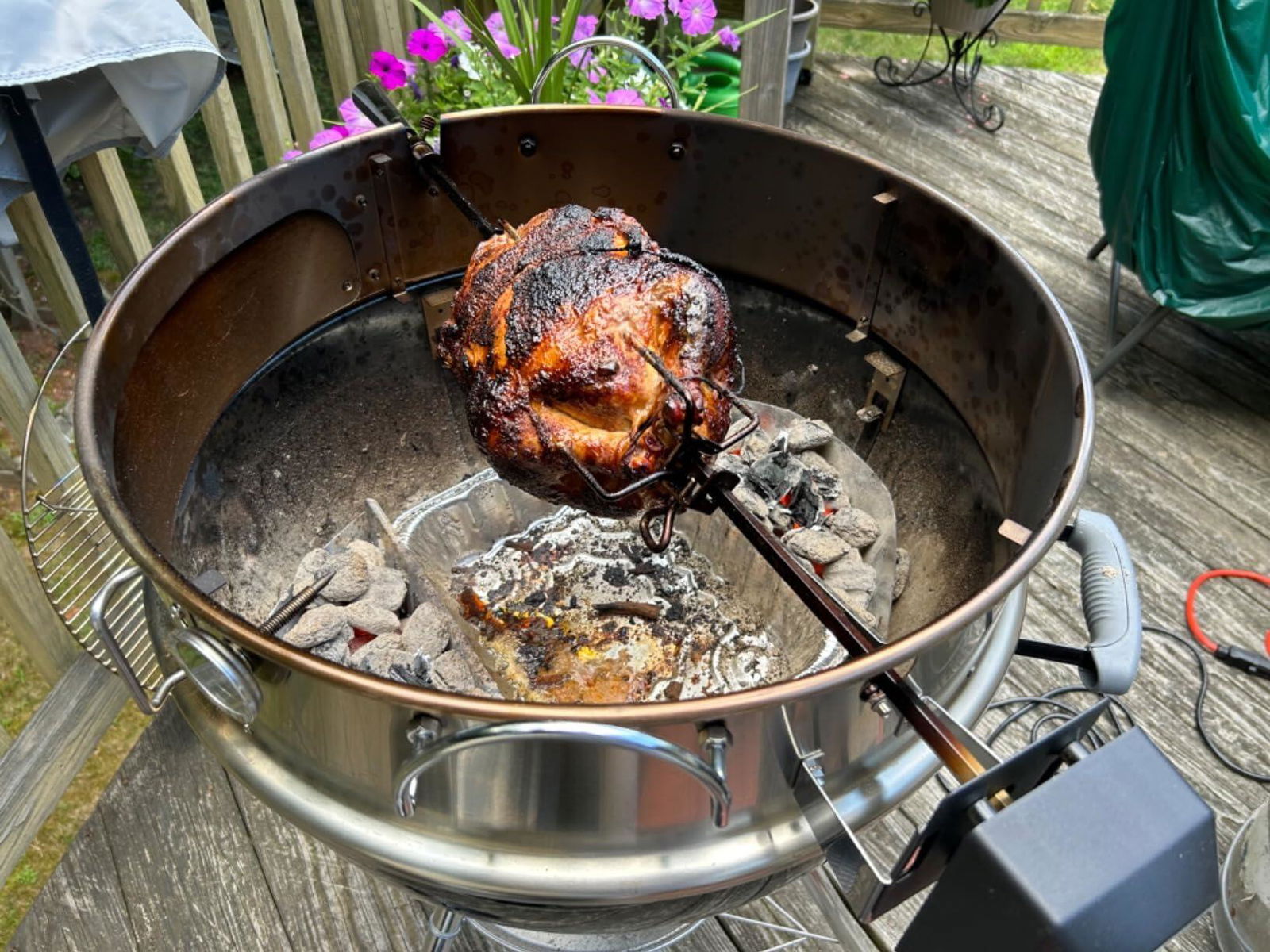 Onlyfire 2-in-1 Rotisserie & Pizza Kit for Weber 18