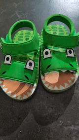 Premium Crocodile Artistic Sandals - Green (Unisex)
