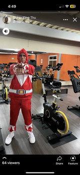 MakerHuman Red Ranger Mighty Morphin Hoodies Sweatshirt T-shirt Hawaiian Tracksuit