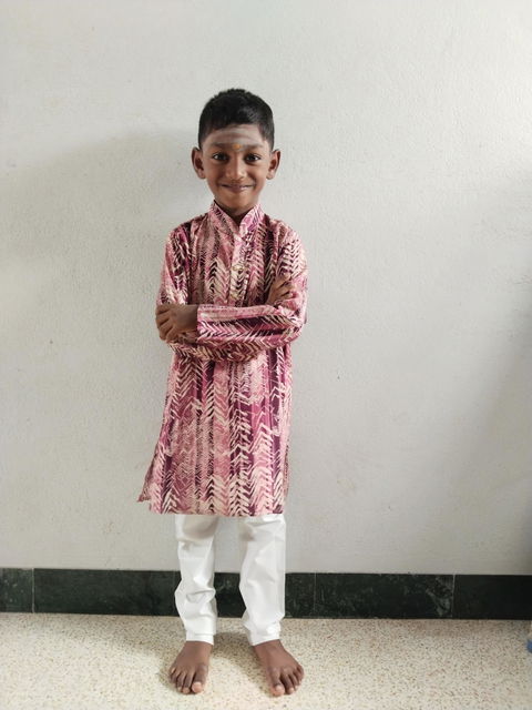 Boys Zigzag Printed Kurta set